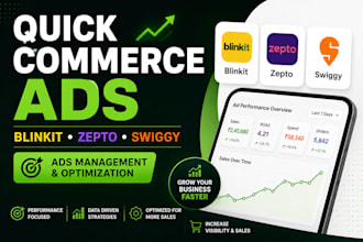 manage blinkit, zepto, and swiggy quick commerce ads