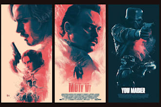 design a professional movie poster, film poster, poster