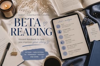 beta read your story with honest and detailed feedback