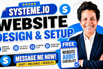 create systeme io sales funnel, systeme landing page design, systeme io website