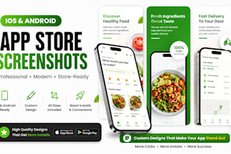 design ios and android app store screenshots
