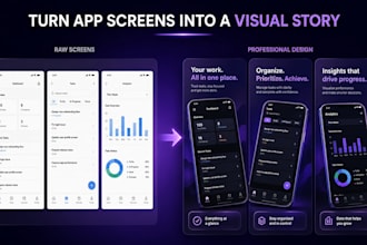 design app store and play store screenshots