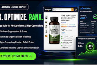 write SEO amazon listing optimization and copywriting
