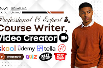 write ebook online course content, skool, kajabi, video course, quizzes, ppts