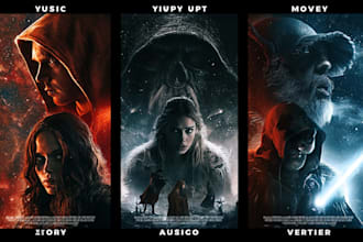 design professional movie poster and album cover