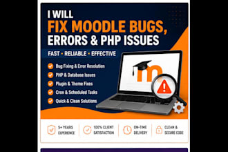 fix moodle bugs, errors and PHP issues