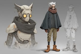develop character design and concept art for your game