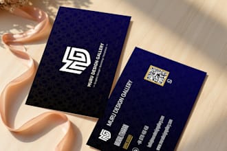 design a modern professional business card with qr code