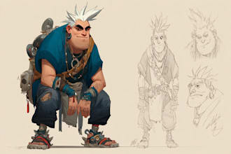 character concept art and character design
