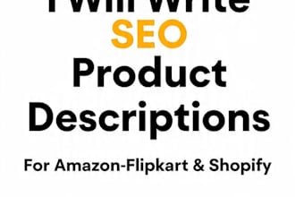 write 10 SEO product descriptions for amazon shopify flipkart