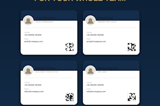 create digital business cards for your team with qr code