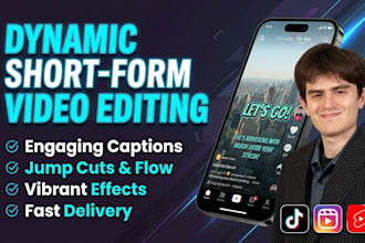 edit dynamic engaging tiktoks instagram reels and youtube shorts