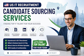 provide professional us it recruitment and candidate sourcing services
