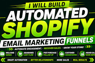 build automated shopify email marketing funnels