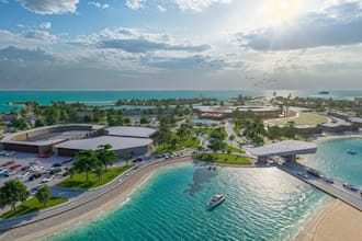 redevelop 3d eco resort masterplan, beach coastal landscape, urban design render