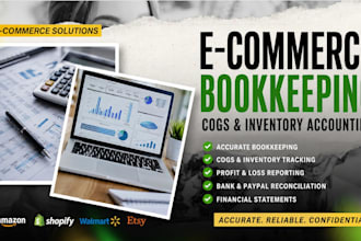 do amazon shopify walmart etsy ecommerce bookkeeping, cogs, inventory accounting