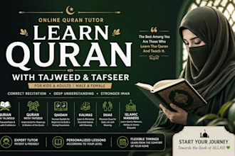 teach quran online with tajweed for kids and adults