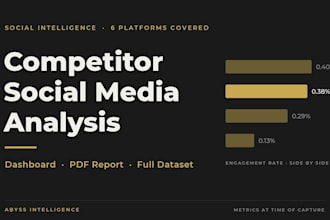 deliver a competitor social media analysis report for your brand