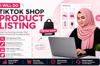 do  tiktok shop products listing  and store optimization