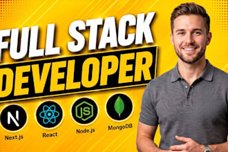 full stack website development as react js next js javascript developer