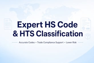 provide expert hs code hts classification with full trade compliance support