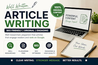 write and rewrite high quality articles