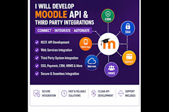 develop moodle apl and third party integrations