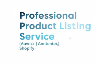 create product listing for daraz amazon and shopify