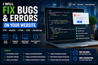 fix bugs and errors on your website