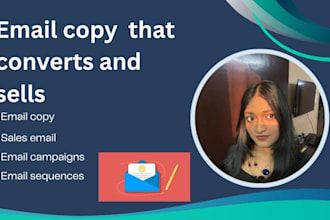 write conversion focused email copy and campaigns