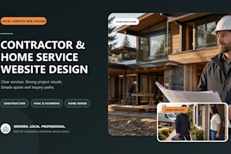 design a contractor and home service website