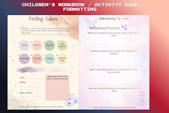format children workbook low content activity book for kdp