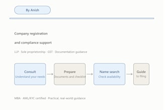 help you prepare documents and guide you through the company registration