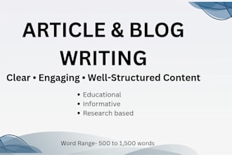 write engaging articles and blog posts
