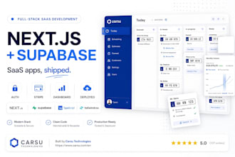 build a full stack saas web app with next js and supabase