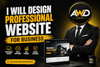 design a professional website for businesses