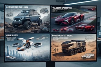 design and sketch the car or vehicle you want