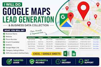 google map scraping, prospect email list,b2b lead generation,real estate lead