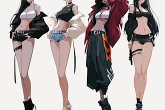 do anime character sheet for you