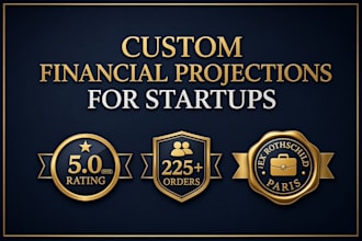 build a custom startup financial model and financial plan