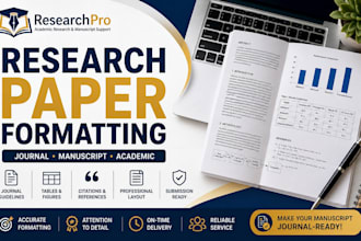 professionally format your research paper or manuscript for journal submission