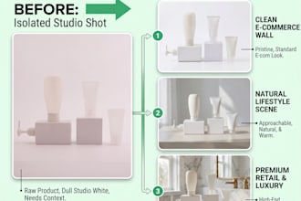 create ai product photos with professional backgrounds