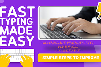 do professional typing data entry