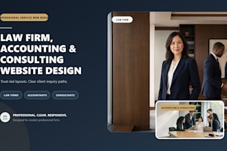design a lawyer accountant or consultant website