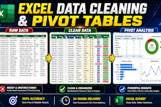 clean format excel data and fix formulas