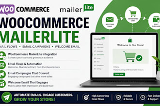 do woocommerce mailerlite, woocommerce email flows, email campaign welcome email