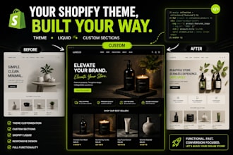 customize shopify theme shopify store design shopify liquid development