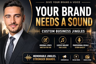 write and record a catchy business jingle for your brand