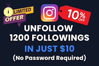 unfollow non followers and clean your instagram following list