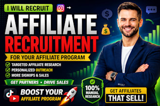 do affiliate recruitment, affiliate outreach, affiliate promotion